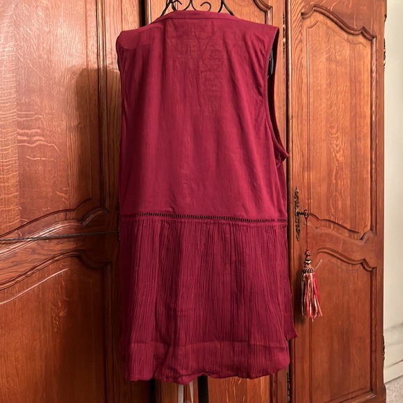Button front tank tunic. XL - Picture 4 of 7